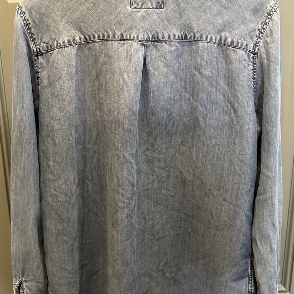 RAILS Marlow Denim Chambray Snap Button Up Shirt … - image 5